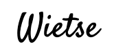 Signature of Wietse van der Werf
